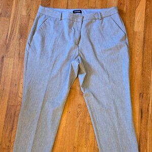 Express Gray Columnist Ankle Tapered Leg Trousers Women's Size 18/18L